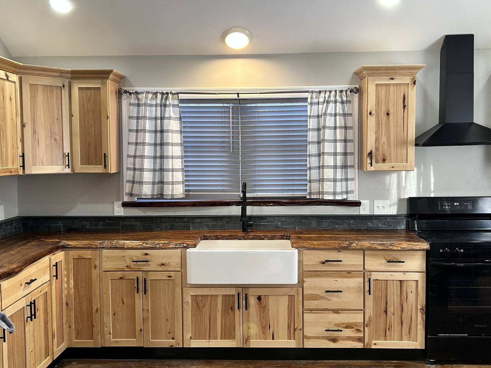 Finished kitchen remodel by Genesis Building Services in Central Massachusetts